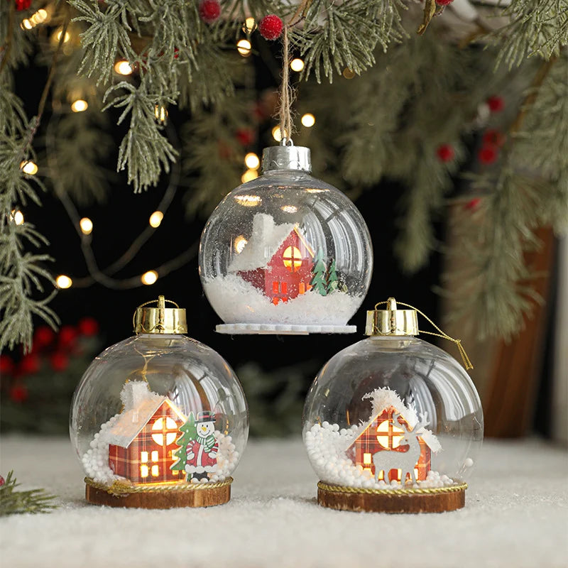 Christmas Ornament LED Snow Globe Design 10 Cm