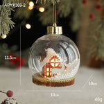 Christmas Ornament LED Snow Globe Design 10 Cm