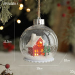 Christmas Ornament LED Snow Globe Design 10 Cm