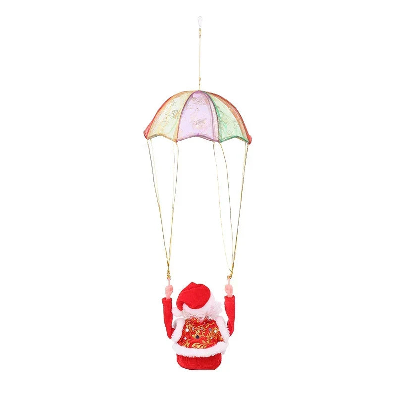 Christmas Ornament Paragliding Santa Lightweight & Eco Friendly