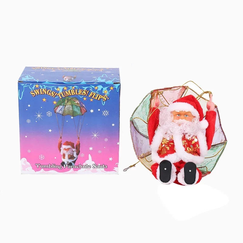 Christmas Ornament Paragliding Santa Lightweight & Eco Friendly