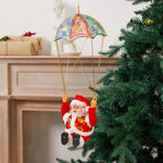 Christmas Ornament Paragliding Santa Lightweight & Eco Friendly