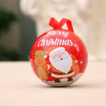 Christmas Ornament Santa & Reindeer Durable Ribbon Hanger