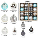 Christmas Ornament Set 44-Piece Glossy & Matte