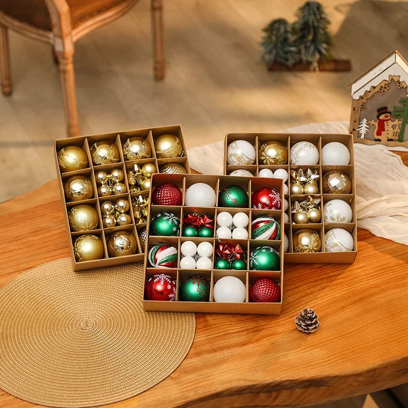 Christmas Ornament Set 44-Piece Glossy & Matte