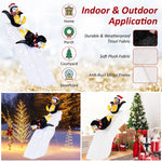 Christmas Penguin Decoration Pre-Lit 130 LED Weatherproof