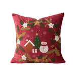 Christmas Pillow Cover Embroidered Sequins Concealed Zipper