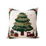 Christmas Pillow Cover Embroidered Sequins Concealed Zipper