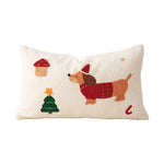 Christmas Pillow Cover Embroidered Sequins Concealed Zipper