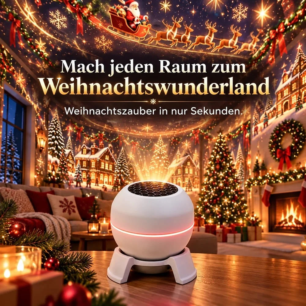Christmas Projector Light Indoor Festive Motifs Warm Glow