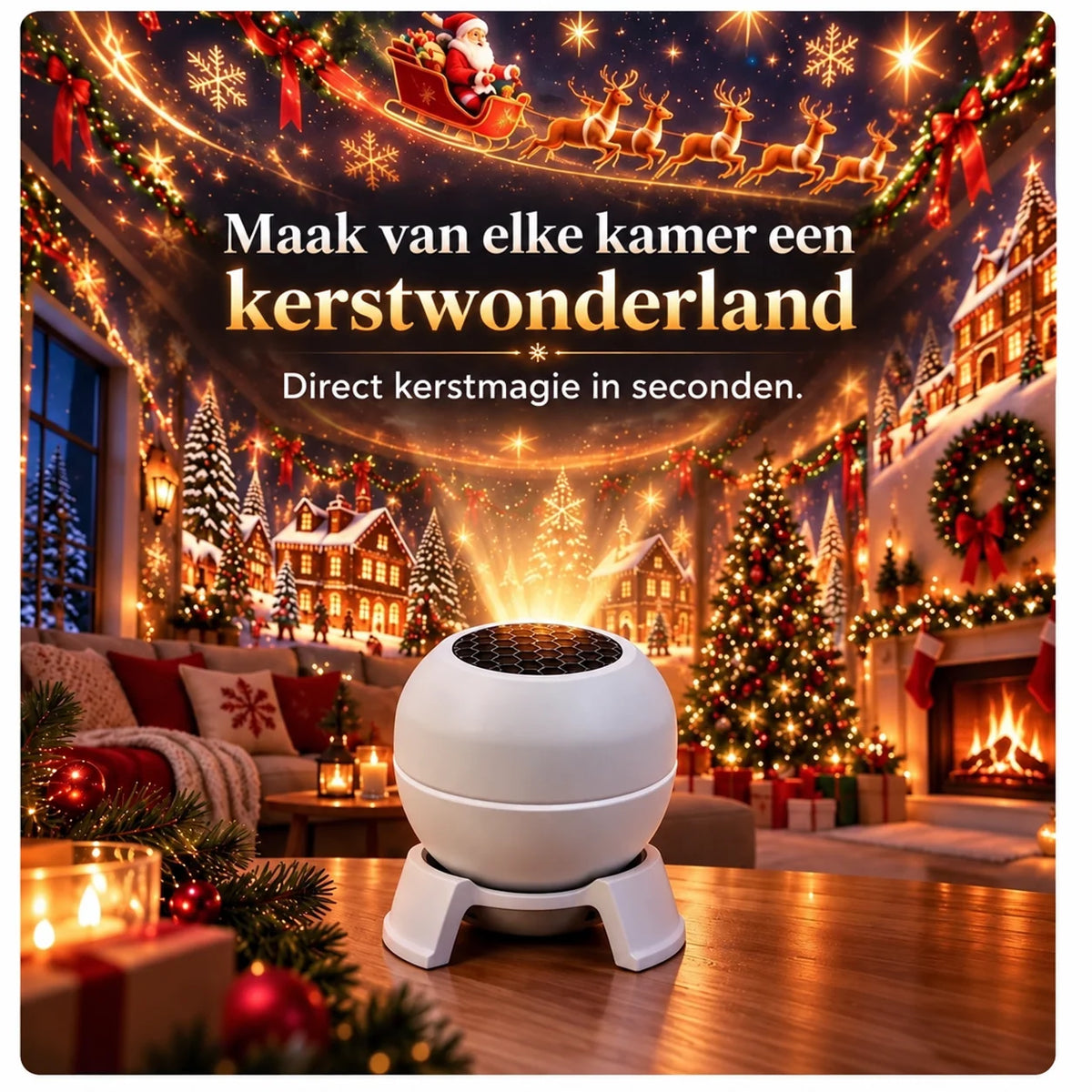 Christmas Projector Light USB-Powered Festive Wall & Ceiling Projections
