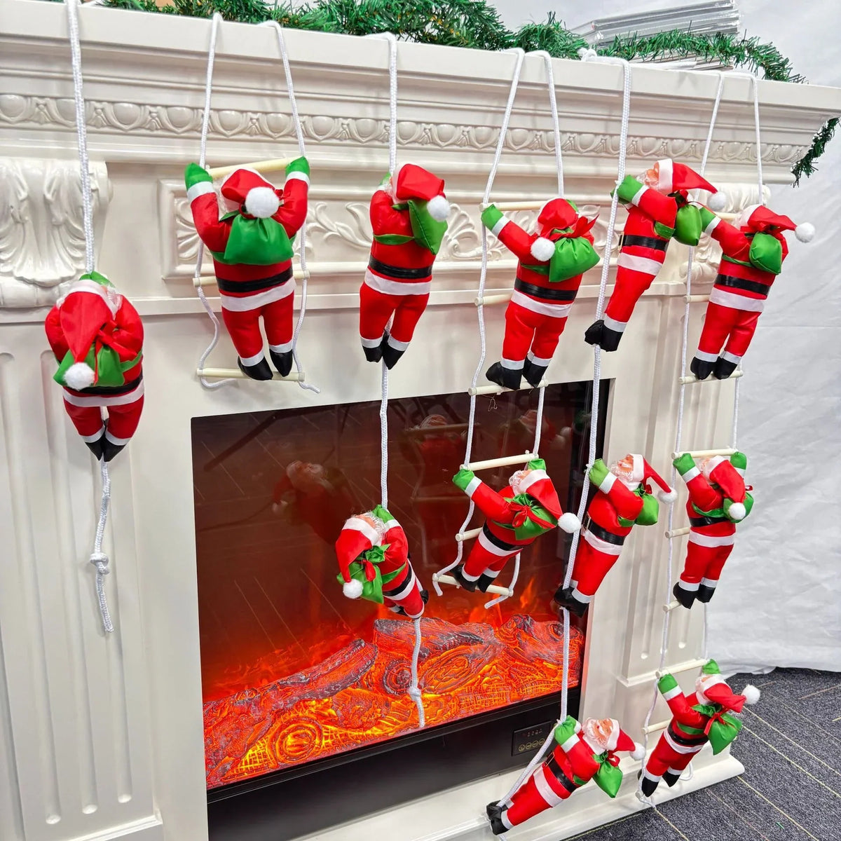 Christmas Santa Figurine Weather-Resistant Multiple Sizes