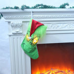 Christmas Stocking Character Face Fluffy Cuff Durable Fabric