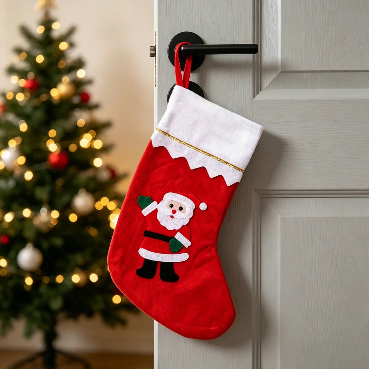 Christmas Stocking Festive Motifs Soft & Durable