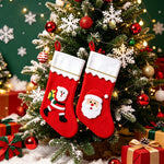 Christmas Stocking Festive Motifs Soft & Durable