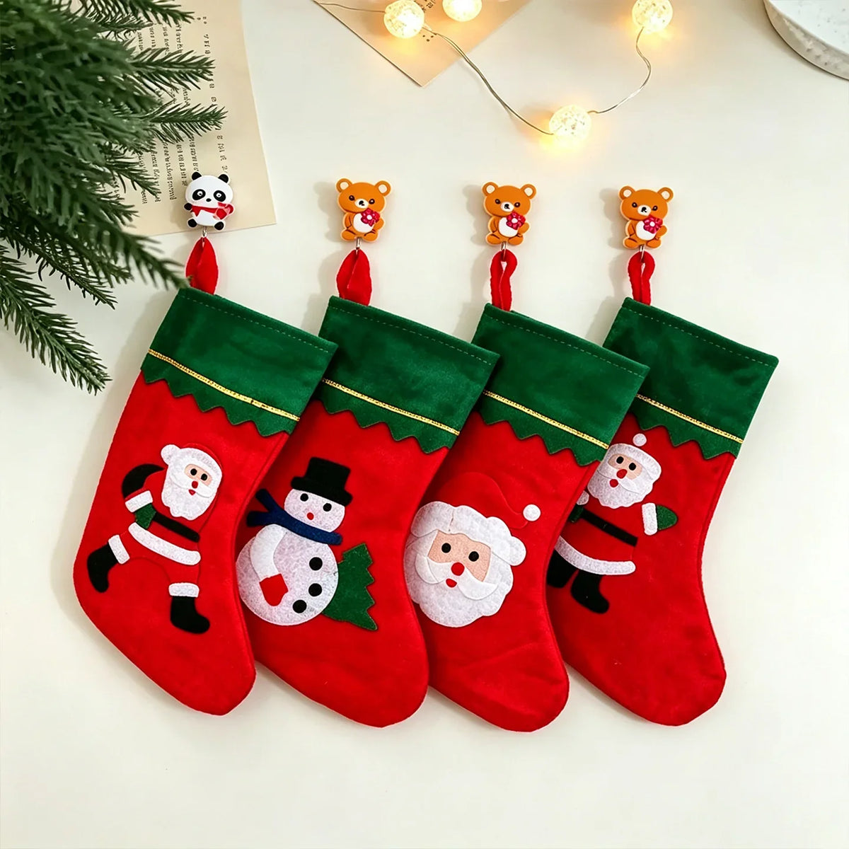 Christmas Stocking Festive Motifs Soft & Durable