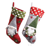 Christmas Stocking Gnome Design Felt Hanging Loop