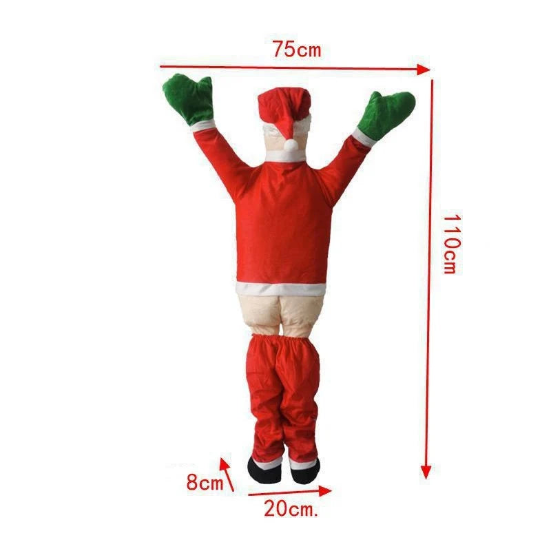 Christmas Stocking Grinch Motif Spacious Soft Fabric & Loop
