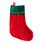 Christmas Stocking Large Capacity Durable Fabric Gold-Edged Trim