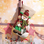 Christmas Stocking Reindeer Motif Soft Durable Fabric