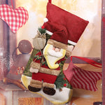 Christmas Stocking Reindeer Motif Soft Durable Fabric