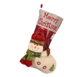 Christmas Stocking Snowman Design Soft Durable Spacious
