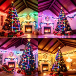 Christmas String Lights Santa Climbing Ladder 8 Modes