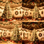 Christmas String Lights Santa Climbing Ladder 8 Modes