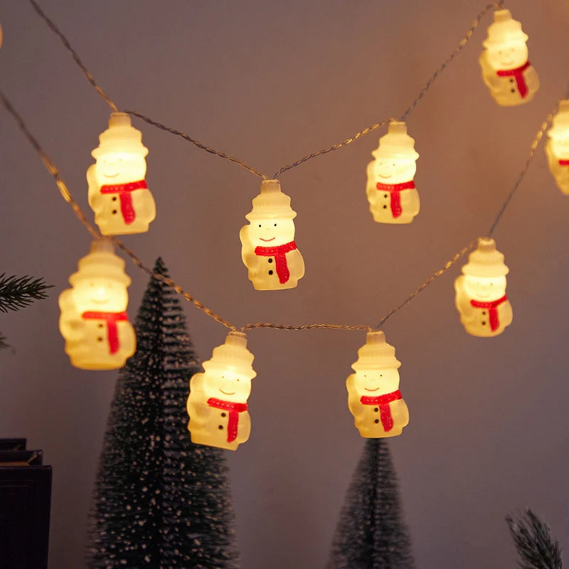 Christmas String Lights Snowman Twinkling LED Indoor & Outdoor