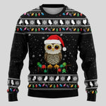 Christmas Sweater Polar Bear Graphic Knit Crew Neck Long Sleeve
