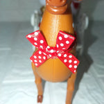 Christmas Tabletop Decoration Handcrafted Red Sleigh & Reindeer