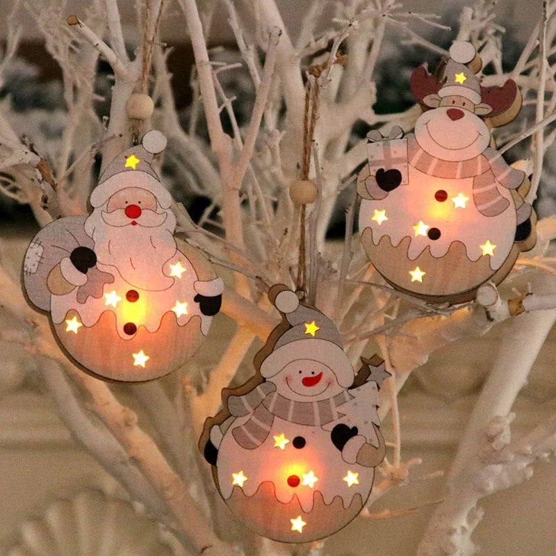 Christmas Tabletop Figurine LED Light-Up Battery Operated