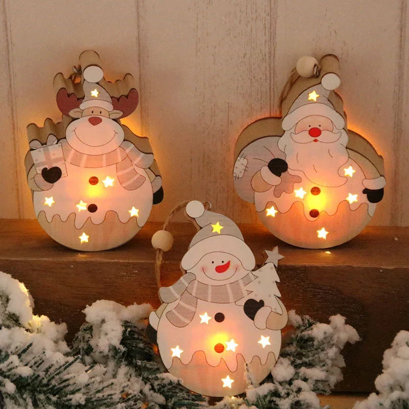 Christmas Tabletop Figurine LED Light-Up Battery Operated