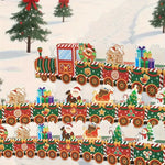 Christmas Train Sturdy Paper & Intricate Figures