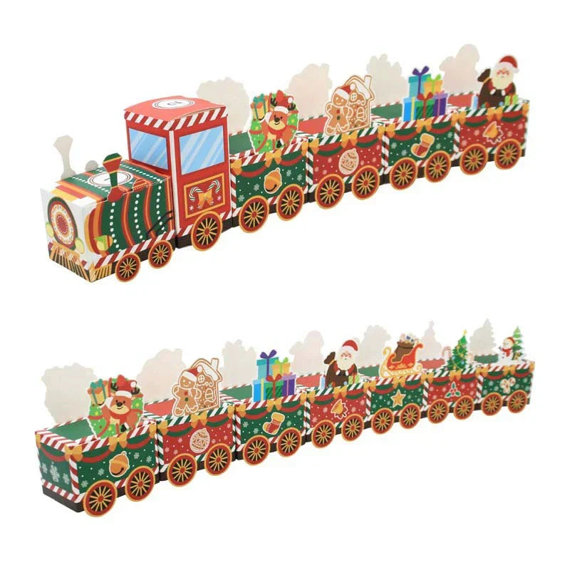 Christmas Train Sturdy Paper & Intricate Figures