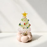 Christmas Tree Decoration Rotating Porcelain Glazed