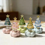 Christmas Tree Decoration Rotating Porcelain Glazed