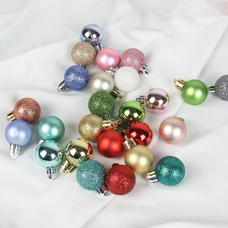 Christmas Tree Ornament Set Shatterproof 54-Piece Assortment