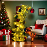 Christmas Tree Pre-Lit Colorful Lights Weather-Resistant