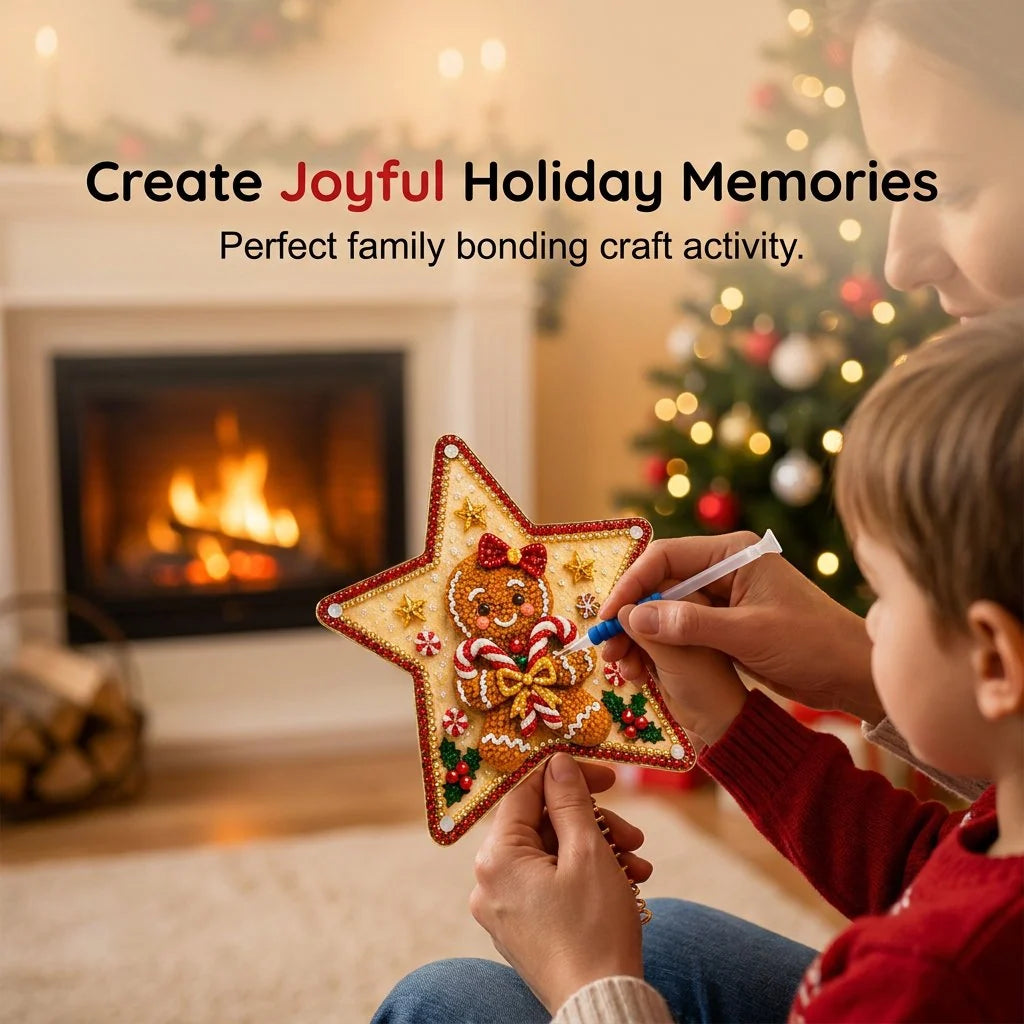 Christmas Tree Topper DIY Kit Pearl & Crystal Accents