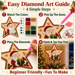 Christmas Tree Topper DIY Kit Pearl & Crystal Accents