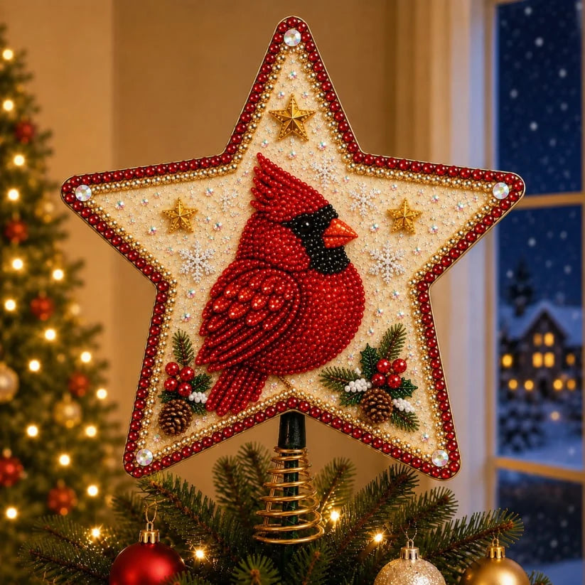 Christmas Tree Topper DIY Kit Pearl & Crystal Accents