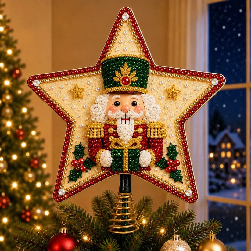 Christmas Tree Topper DIY Kit Pearl & Crystal Accents