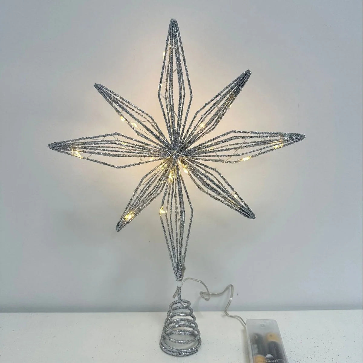 Christmas Tree Topper Iron 20 LED Lights