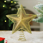 Christmas Tree Topper Sparkling Design Durable Spiral Base