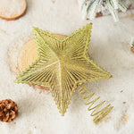 Christmas Tree Topper Sparkling Design Durable Spiral Base
