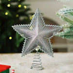 Christmas Tree Topper Sparkling Design Durable Spiral Base
