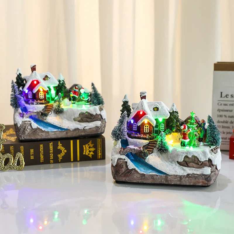 Christmas Village Built-In LED Durable Resin