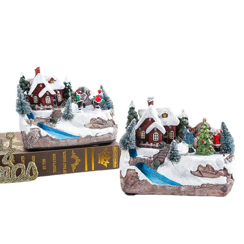 Christmas Village Built-In LED Durable Resin