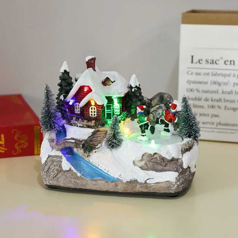 Christmas Village Built-In LED Durable Resin